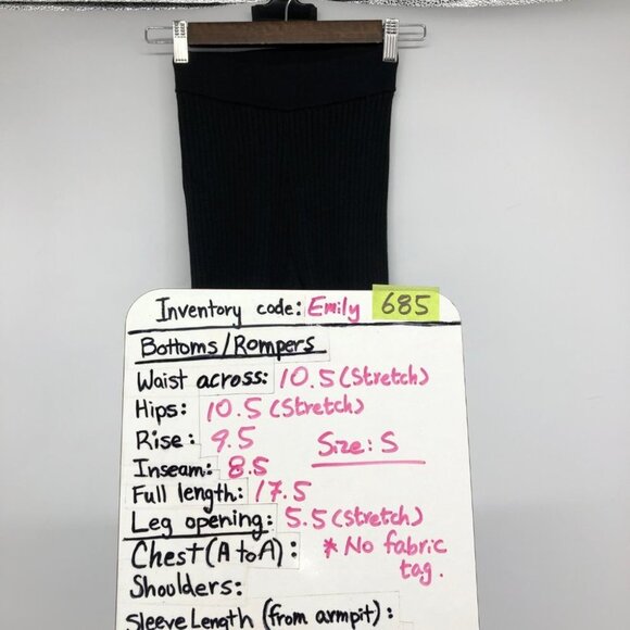 October's Very Own OVO Ribbed Knit Cashmere Blend Biking Yoga Shorts size S - Picture 12 of 13